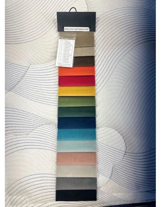 Respaldo tapizado canelon horizontal  ancho 1,60 mts