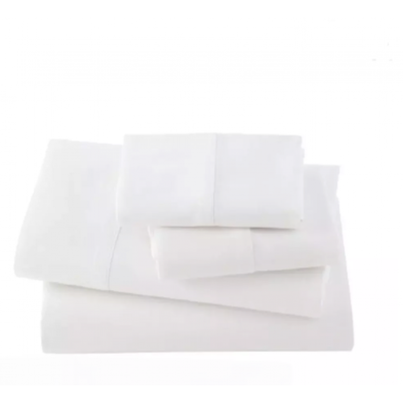 Juego sabanas espalma 200 hilos 100% algodon full blanca