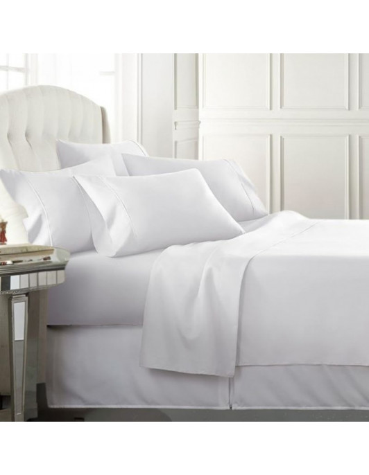 Juego sabanas full blanc provence eternity 300 hilos 100 % algodon king varios colores