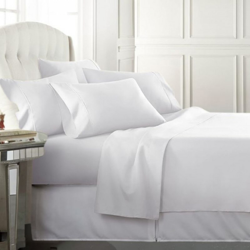 Juego sabanas full blanc provence eternity 300 hilos 100 % algodon king varios colores