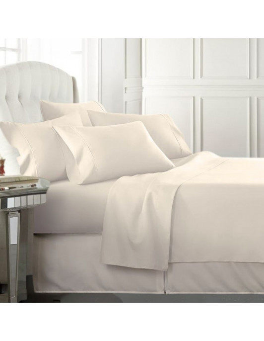 Juego sabanas full blanc provence eternity 300 hilos 100 % algodon king varios colores