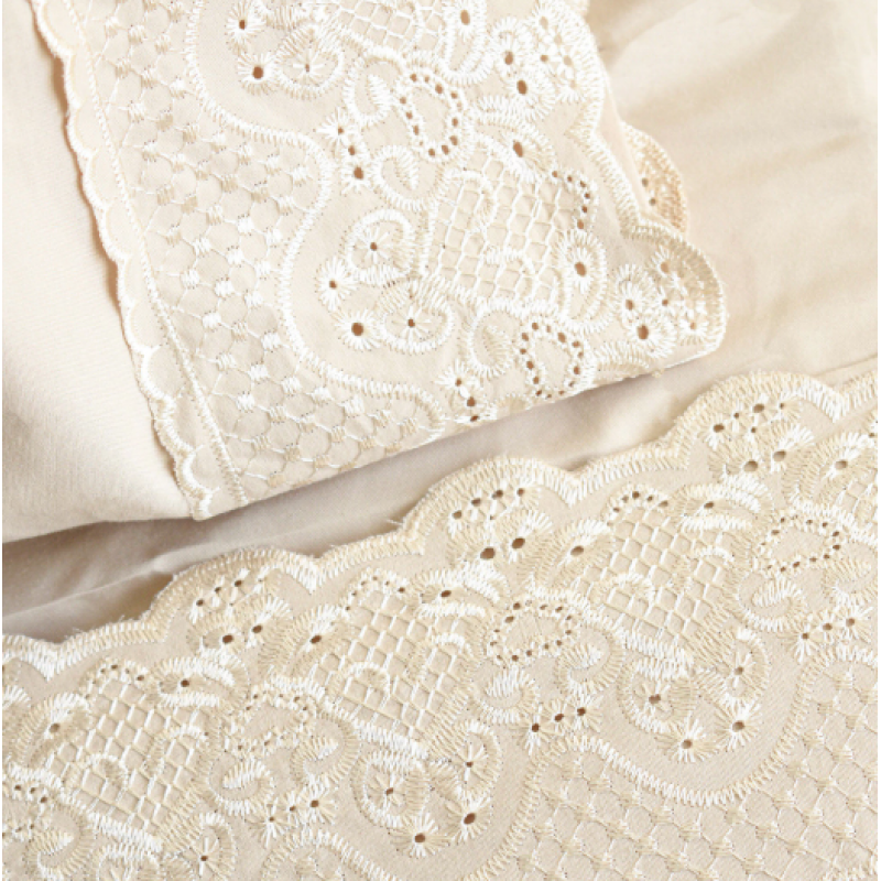 Juego sabanas con brodery 2,5 plazas