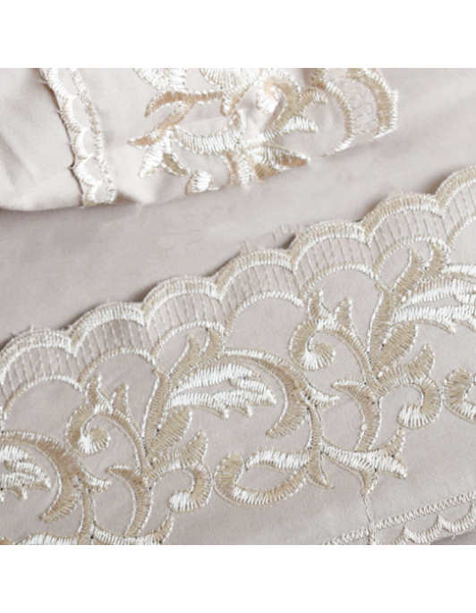 Juego sabanas con brodery 2,5 plazas