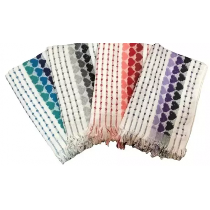 Repasador corazon varios colores por docena