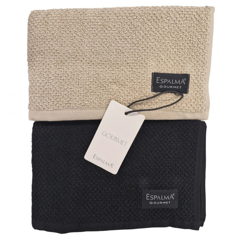 Set por 2 repasadores gourmet espalma varios colores